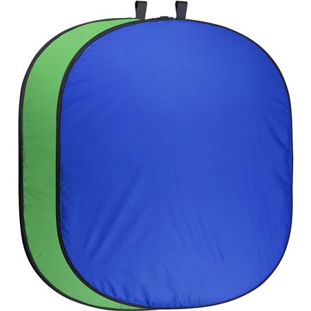 Walimex pro fondale pieghevole 150x210cm verde/blu