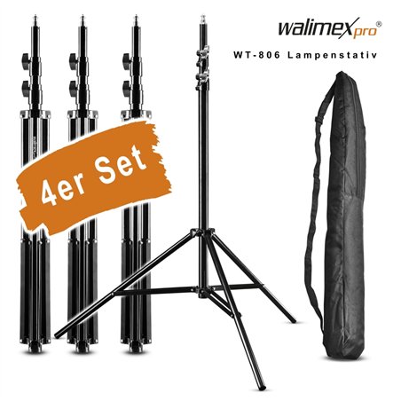 Walimex pro WT-806 treppiede per lampada 256cm          kit 4 pz.