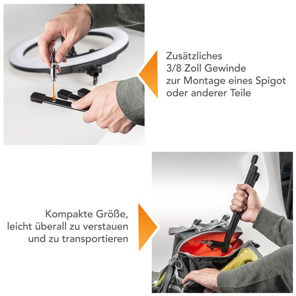 Walimex pro treppiede lampada da terra