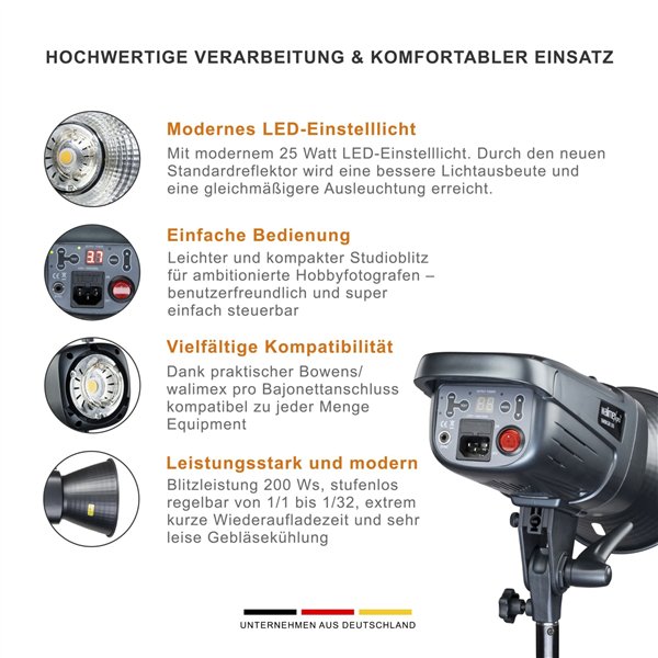 Walimex pro Emerger 200 kit Single