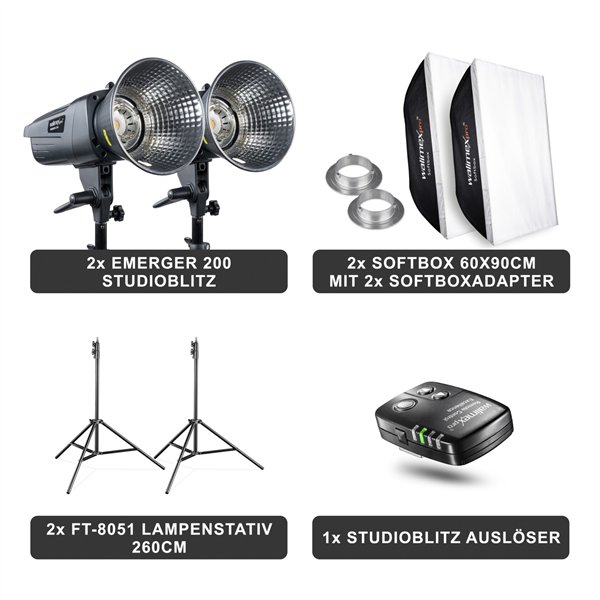 Walimex pro Emerger 200 kit Double