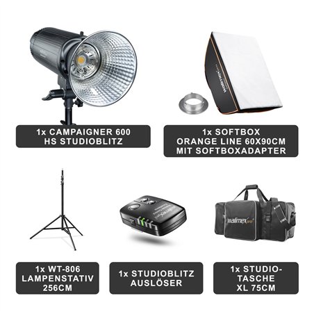 Walimex pro Campaigner 600 HS kit Single
