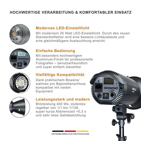 Walimex pro Stager 400 HSS kit Single