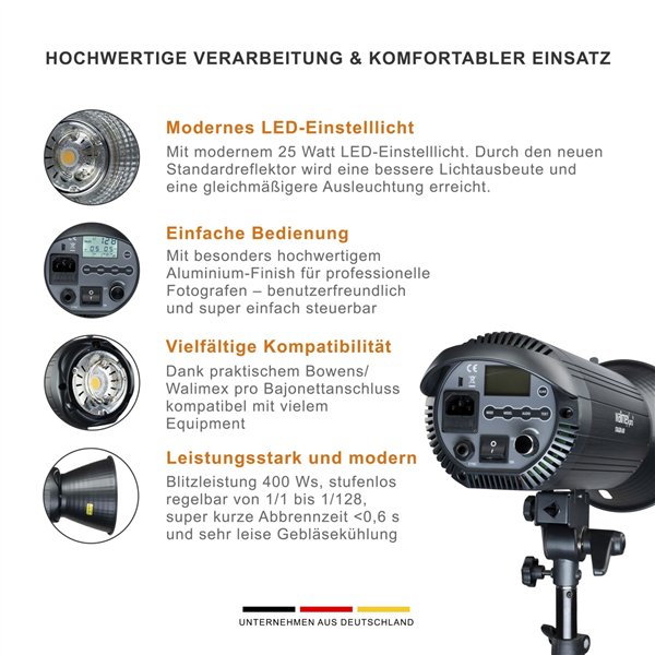 Walimex pro Stager 600 HSS kit Single