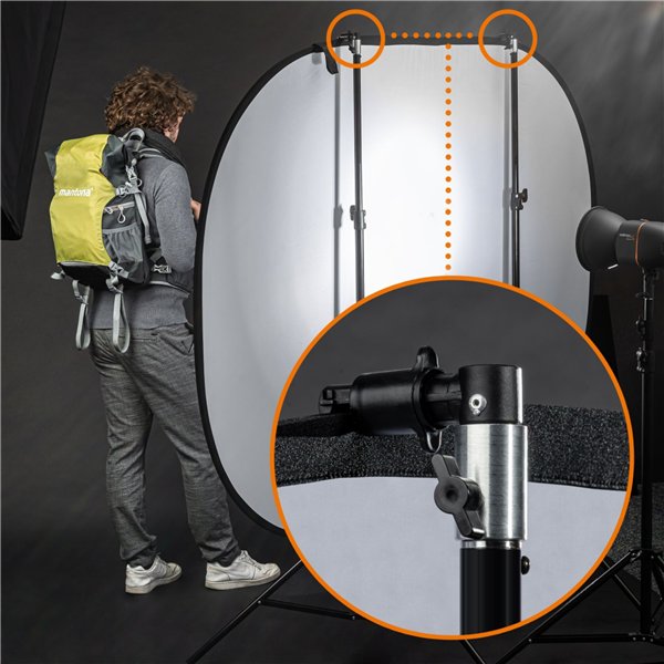 Walimex pro supporto riflettore pieghevole set di 2 pz.