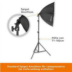 Walimex pro LED 60W Octagon Ø65cm Bi color Set 2 2