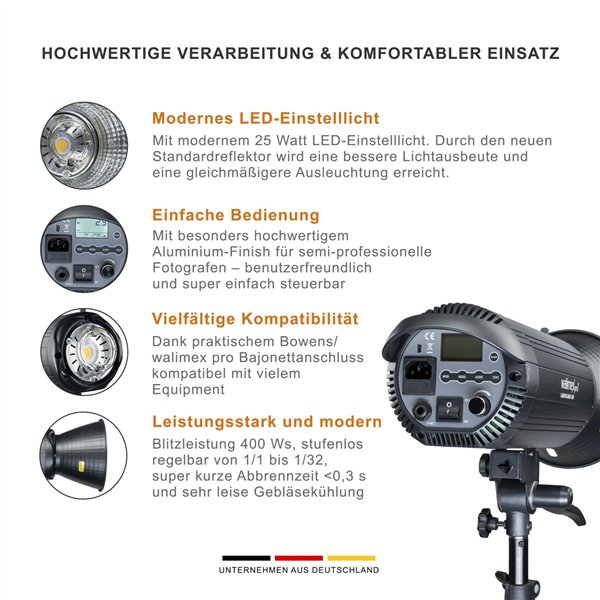 Walimex pro Campaigner 400 HS kit Single