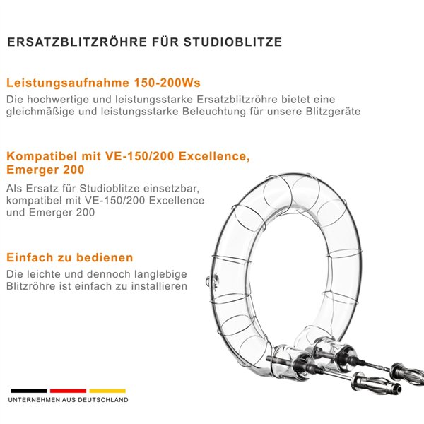Walimex pro tubo flash ricambio per Emerger 200