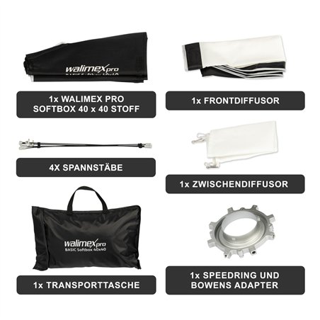 Walimex pro Softbox Basic 40x40