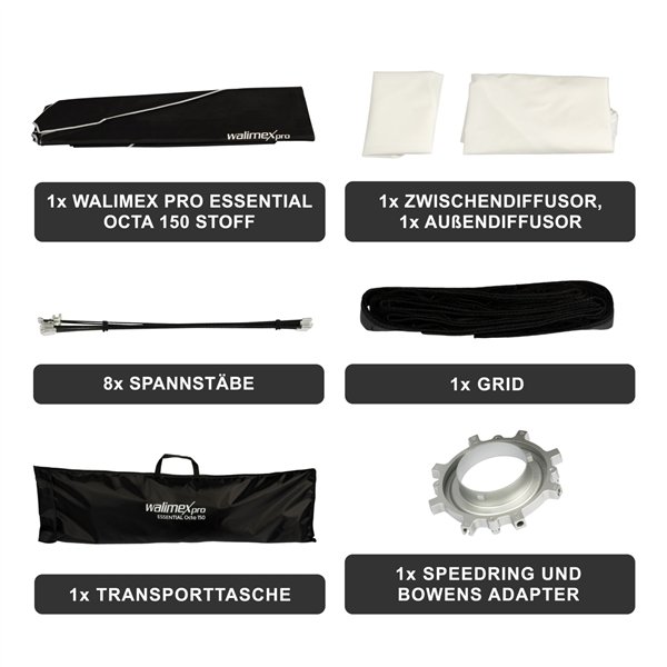Walimex pro Softbox Essential Octa 150
