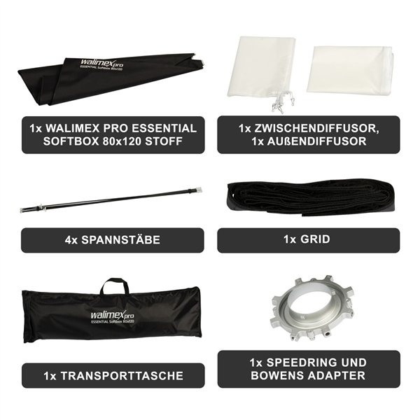 Walimex pro Softbox Essential 80x120