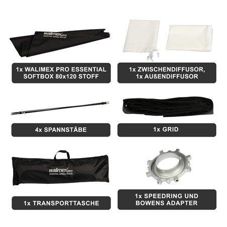 Walimex pro Softbox Essential 80x120