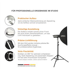 Walimex pro Softbox Essential Striplight 22x90 2