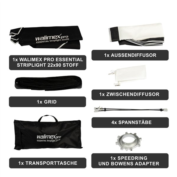 Walimex pro Softbox Essential Striplight 22x90