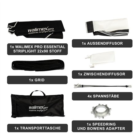 Walimex pro Softbox Essential Striplight 22x90