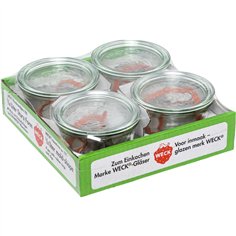 WECK vasetto per vasocottura 0,25l conf. da 4 pz.