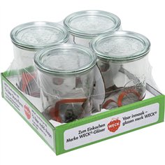 WECK vasetto in vetro 0,75l conf. 4 pz.