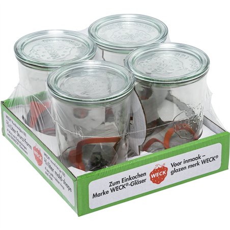 WECK vasetto in vetro 0,75l conf. 4 pz.