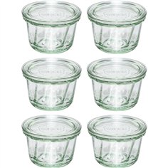 WECK Round Rim Jar Muffin 165ml Set of 6