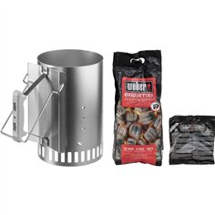 Weber 3-in-1 ciminiera di accen. per barbecue carbone