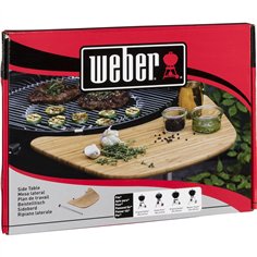 Weber ripiano laterale bambù per barbecue a sfera 47cm e 57cm 2