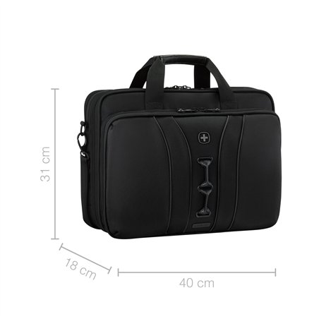 Wenger Legacy Black Series 16 Laptop Briefcase black