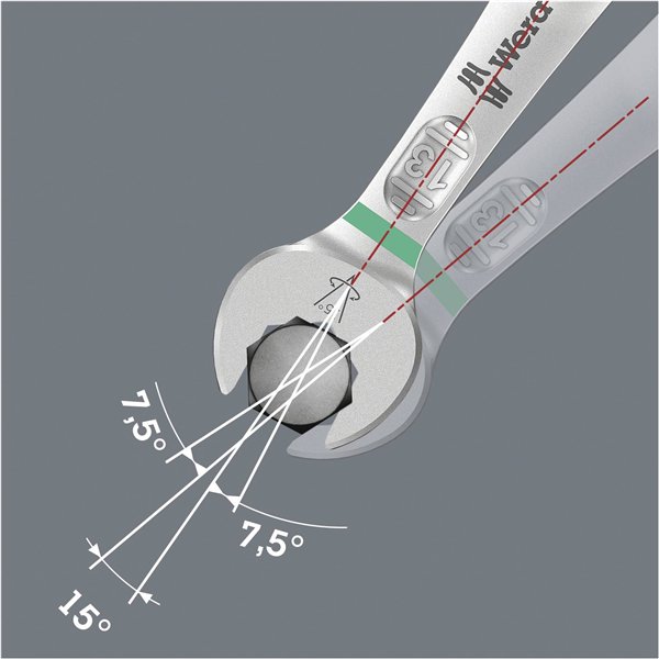 WERA 6003 Joker 11 kit 1 ch. a forchetta e poligonale