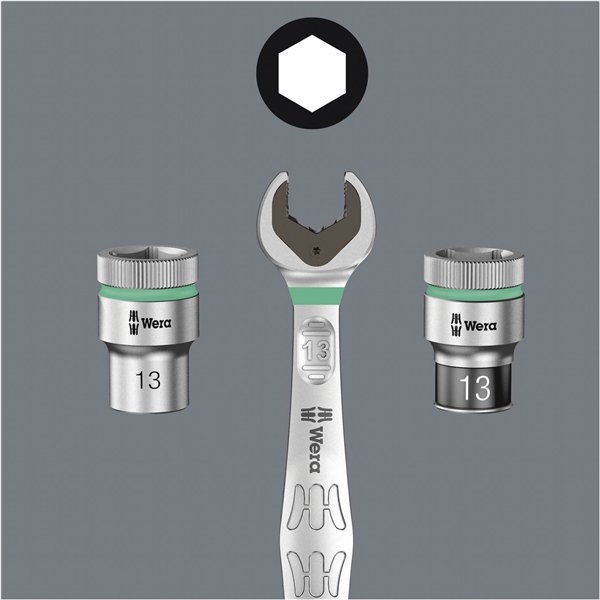 WERA 6003 Joker 11 kit 1 ch. a forchetta e poligonale