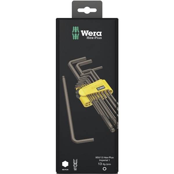 Wera 950/13 Hex-Plus Imperial 1 set chiavi angolari BlackLaser