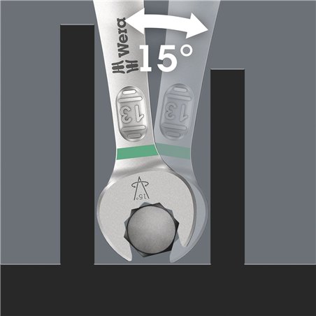 Wera 6003 Joker 15 kit 1 set chiavi ad anello