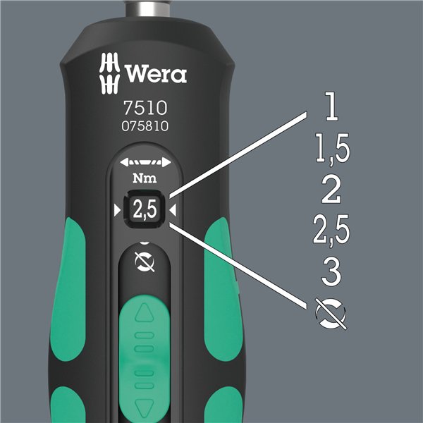 Wera 7510 Kraftform Safe-Torque Speed giravite dinamometrici