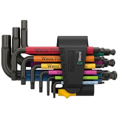 Wera 950/9 Hex-Plus Multicolour Imperial 3 set chiavi a L