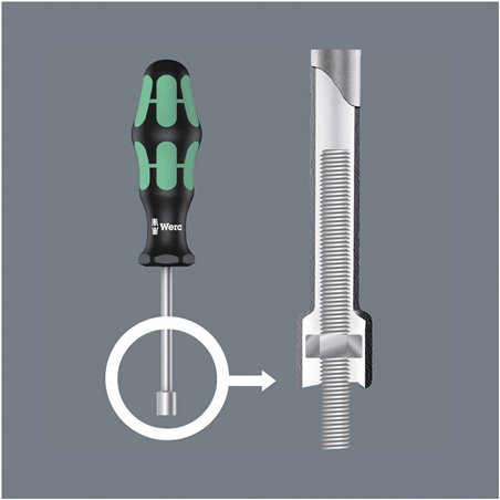 WERA 395 HO/7 SM  set giravite- chiave a bussola