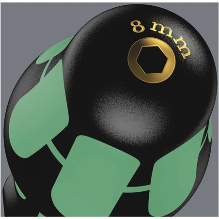 WERA 395 HO/7 SM  set giravite- chiave a bussola