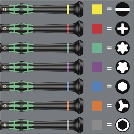 WERA Kraftform Micro-Set Set di cacciaviti 12-pz.