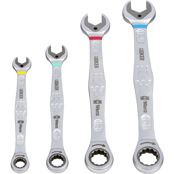 WERA Joker 4 pz. set con chiavi combinate a cricchetto