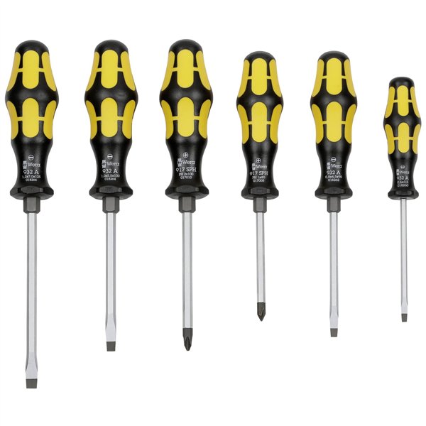 WERA 932/6 Kraftform Set di cacciaviti