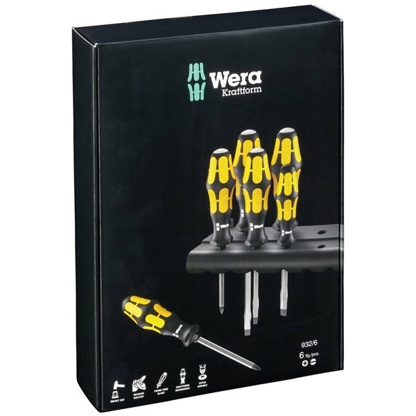 WERA 932/6 Kraftform Set di cacciaviti