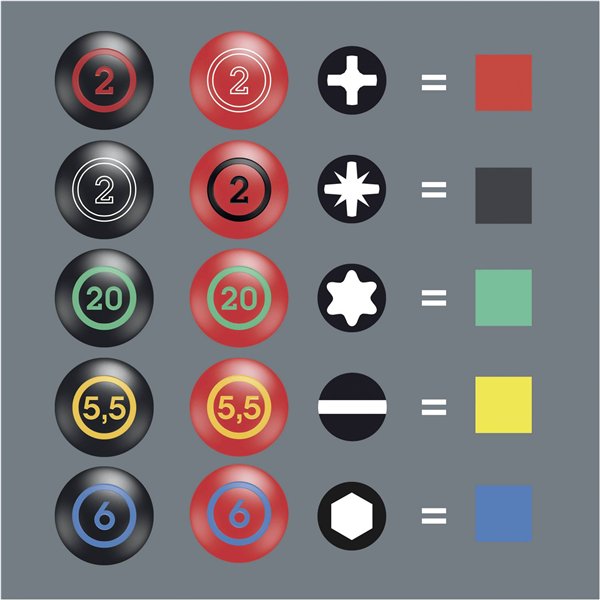 WERA Kraftform XXL Set di cacciaviti