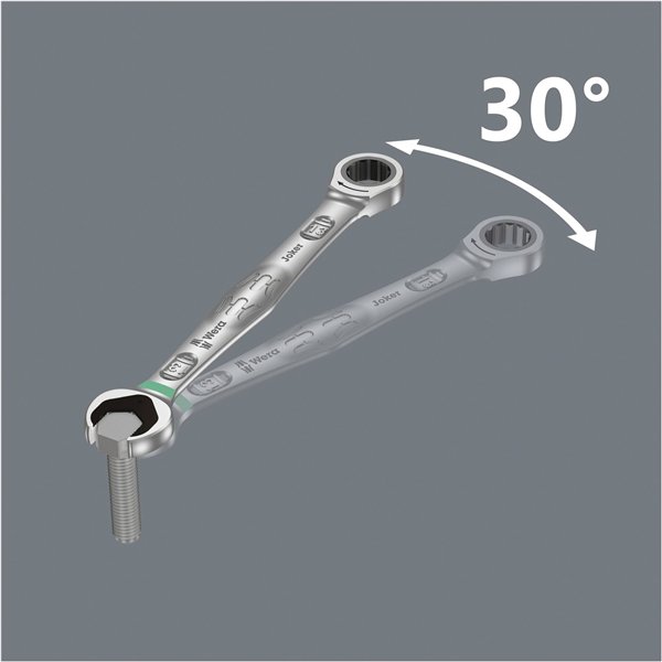 WERA Joker set 6-pz. con chiave fissa ad anello a cricchetto