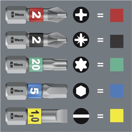 WERA Kraftform Kompakt 100 set utensili 52 pz.