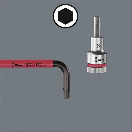 WERA 950/9 Hex-Plus Assortimento di chiavi a L, Black Laser