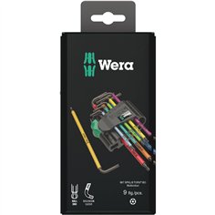 WERA 967/9 TX BO Assortimento di chiavi a L, BlackLaser