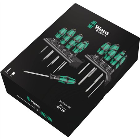 WERA Kraftform Big Pack 300 Set di cacciaviti 14 pz.