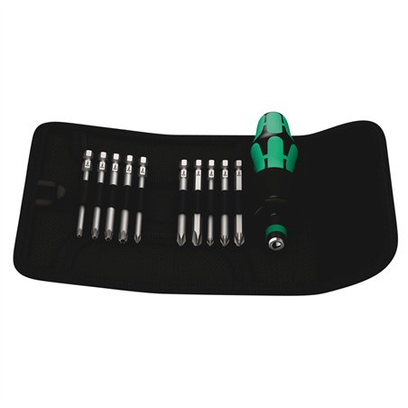 WERA Kraftform Kompakt 41 cust. pieghevole con inserti da 89 mm