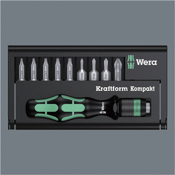 WERA Kraftform compact 10 Bits-Sortiment
