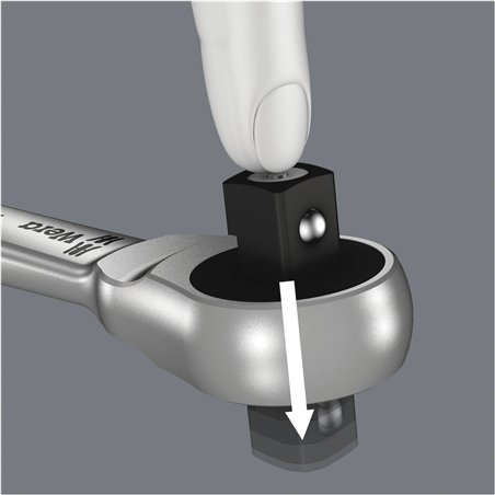 WERA 8100 SA 7 kit con cricch. Zyklop Metal con pass. quadro