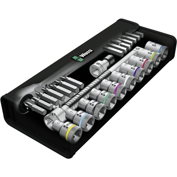 WERA 8100 SC 7 kit con cricch. Zyklop Metal con pass.quadro me.