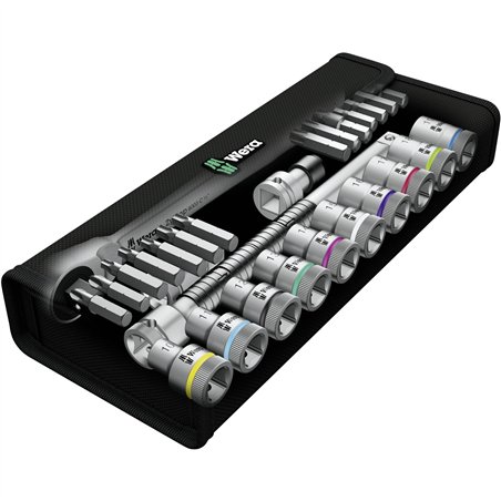 WERA 8100 SC 7 kit con cricch. Zyklop Metal con pass.quadro me.