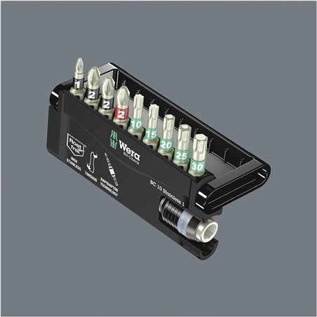WERA Bit-Check 10 Stainless 1 set assortimento inserti
